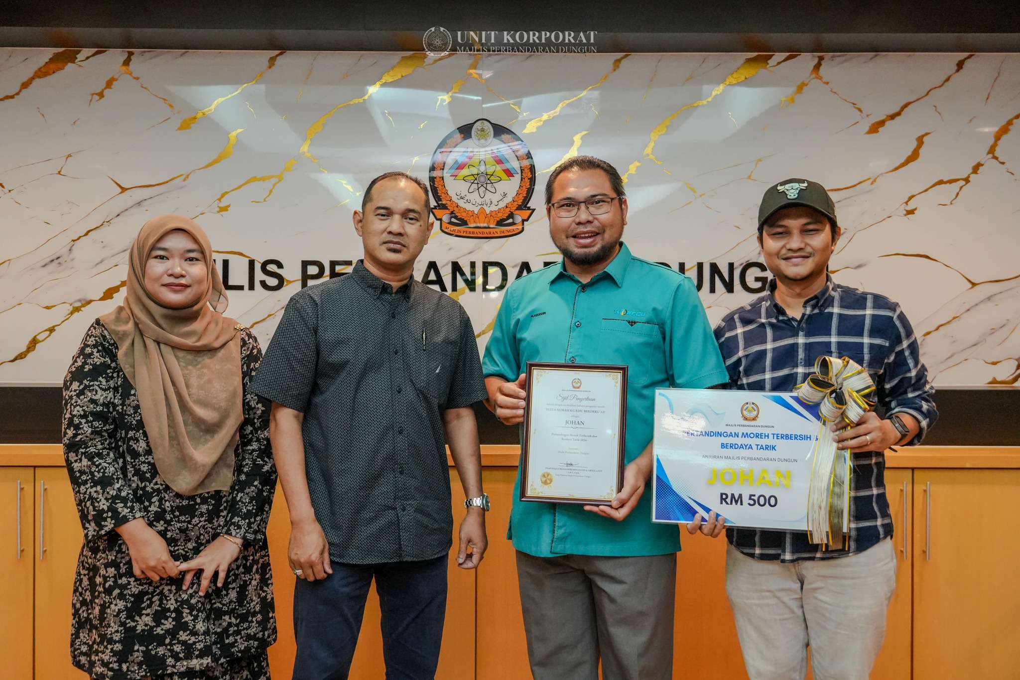 PENYAMPAIN HADIAH PERTANDINGAN MOREH TERBERSIH & BERDAYA TARIK 2026 